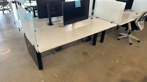 LOT OF (4) ADJUSTABLE HEIGHT DESKS APPROX: 72 x 30&rdquo;