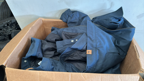 LOT OF ASSTD JACKETS AND PATCHES