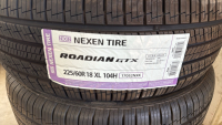 Set of Roadian GTX 225/60R 18XL 104H Tires + (2) Spares - 5
