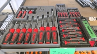 Snap-On Screwdriver Set, Pick Sets, Chisel Set, and Work Light