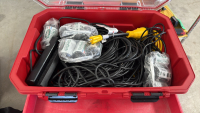 (4) Misc. Heavy Duty Plastic Storage Bins and Contents - 4