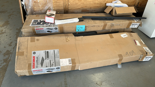 LOT OF (3) YAKIMA LOCK N LOAD HEAVY DUTY ROOFTOP PLATFORM SIZE: 84&rdquo; x 49&rdquo;