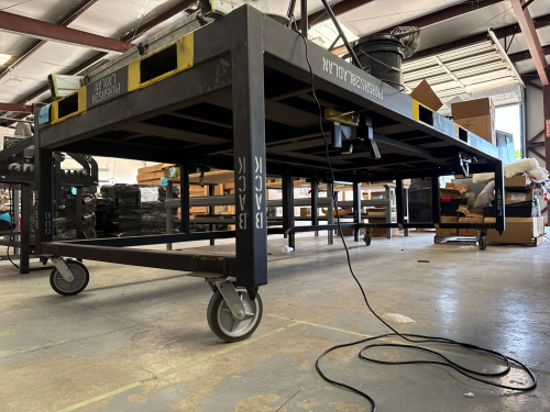 WORK TABLE APPROX: 154&rdquo; x 69&rdquo; x 42&rdquo;