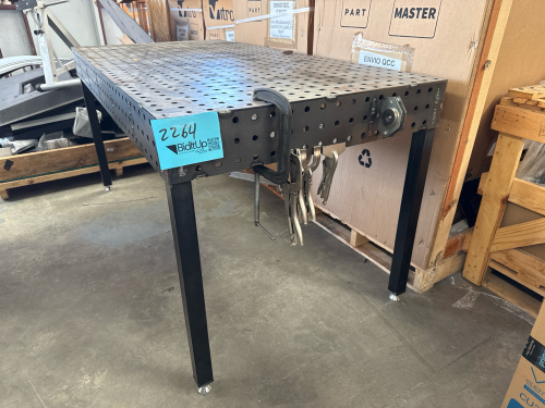 WELDING WORK BENCH APPROX: 71&rdquo; x 35&rdquo; x 35&rdquo;