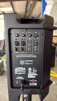 (2) Harbinger Vari Series V2310 Speakers and Proline Tripods, + Harbinger LX8 Interface - 5