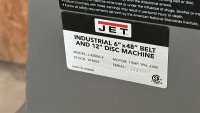 JET INDUSTRIAL 6&rdquo; x 48&rdquo; BELT AND 12&rdquo; DISC MACHINE MODEL: J-4200A-2 - 5