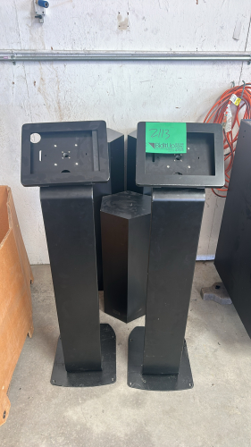(2) IPad Stands and (3) Pedestals