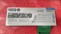 New Marco Tools 72 Tooth Extra Long Double Box Flex Head Ratcheting Wrench Set Model: SRFBXLM52TA