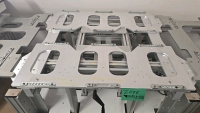 Custom Aluminum Extrusion Cart Machining Table w/ Stainless Steel Top, Hydraulic Implements, and Casters - 5