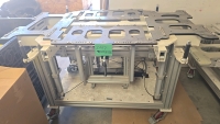 Custom Aluminum Extrusion Cart Machining Table w/ Bucher Hydraulic Implements and Casters