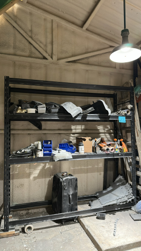 METAL SHELVING RACK