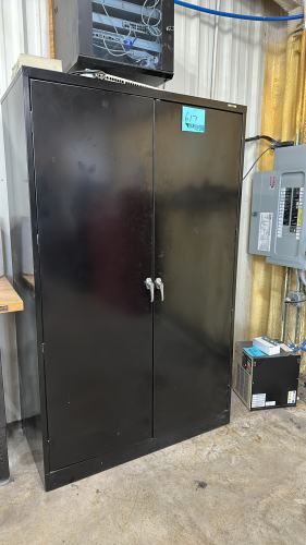 LOT OF (4) ASSTD ULINE STORAGE CABINETS WITH ASSTD CONTENTS: SEALS, CASES, ABRASIVE SHESTS, ABRASIVE DISCS