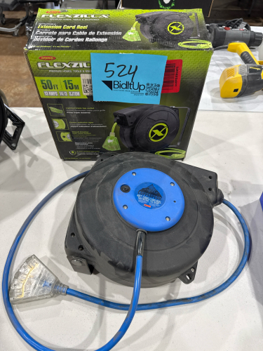 LOT OF (4) ASSTD EXTENSION CORD REELS