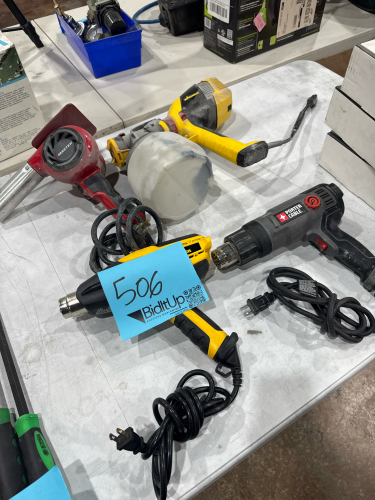 LOT OF (4) ASSTD HEAT GUNS