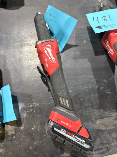 MILWAUKEE DIE GRINDER CAT NO: 2984-20 WITH BATTERY