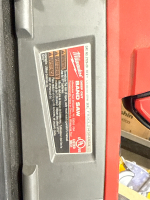 MILWAUKEE DEEP CUT BAND SAW CAT NO: 2729-20 WITH BATTERY - 4