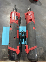 LOT OF (2) MILWAUKEE 2&rdquo;/55MM STRAIGHT DIE GRINDER CAT NO: 2486-20 WITH BATTERIES