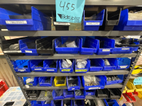 ULINE SHELF BIN ORAGINZER WITH WITH ASSTD PARTS: NUTS, PANEL CLIPS, SCREWS AND BINS - 2