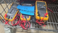 (3) Fluke True RMS Multimeters - (2) Fluke 117s, (1) Fluke 179 - 4