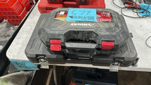 HUSKY 119 PIECE MECHANIC TOOL SET (MISSING SOCKETS) WITH KLUTCH SOCKET SET (MISSING)