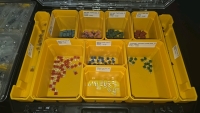 (7) DeWalt Parts Bins w/ Misc. Electrical Hardware Parts - 4