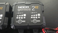 (2) NOCO Genius 2x2 2 Bank 4A OnBoard Battery Chargers - 3