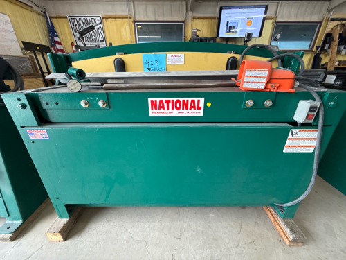 NATIONAL 52&rdquo; HYDRAULIC SHEAR MODEL: NH5216 , SN: 911-1120, 16 GAUGE