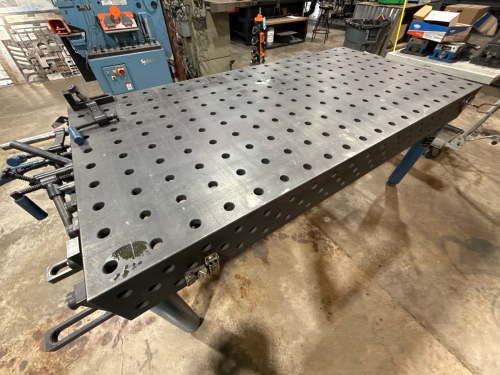 BAILEIGH INDUSTRIAL STEEL WELDING TABLE APPROX:78&rdquo; x 39&rdquo; x 33&rdquo;
