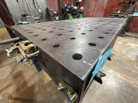 BAILEIGH INDUSTRIAL STEEL WELDING TABLE APPROX:78&rdquo; x 39&rdquo; x 33&rdquo; - 6