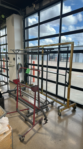 <p>(4) Paint Racks on Casters</p>