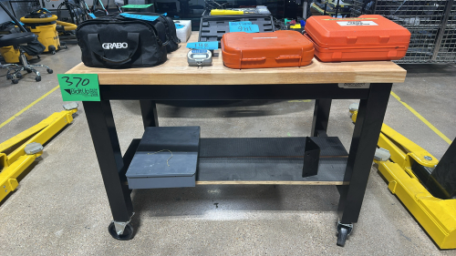(2) Bench Depot Wood Top Tables 48&rdquo; X 30&rdquo; X 36&rdquo; W/ Casters