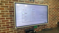 65&rdquo; Samsung Digital Flipchart Touch Screen w/ Logitech Camera And Speaker Phone Unit (Locked, No Password)