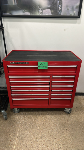 US General 44&rdquo; 13 Drawer Industrial Roller Cabinet W/ Content