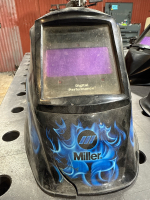 LOT OF (4) ASSTS WELDING HELMETS: MILLER QTOSZ87W3/8-13, MILLER DIGITAL ELITE OTOSZ87W3/8-13, MILLER CLASSICAL SERIES & KLUTCH: #48750/48751 & (1) WELDING GOGGLES MODEL:LY-100R - 6