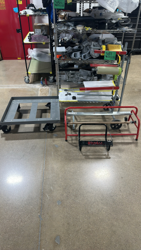 Mobile Masker, Film Dispenser, Wypall Wipets and Metal Cart W/ Casters