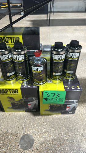 (9) Raptor Tough Protective Coating Black Texure Finish