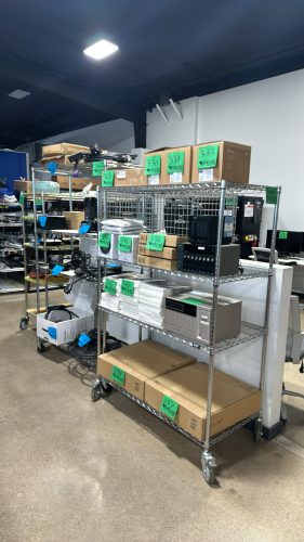 (3) Wire Racks W/ Casters