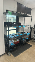 (2) ULINE Wire Racks W/ Casters - 2