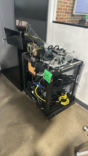 StarTech Moblie Server Rack W/ Test Station, (2) Monitors