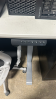 (2) Varidesk Electric Lift Desk 47&rdquo; X 30&rdquo; W/ (2) Office Chairs, Hat Rack and 2 Drawer File Cabinet - 3
