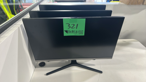 (3) Samsung 28&rdquo; Monitors Model: U28R550UQN (No Power Supply)