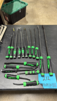 Assorted Matco Crowbars and Prybars