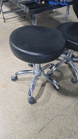 (3) Leather Shop Stools - 2
