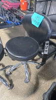 (3) Leather Shop Stools - 3