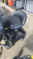 (3) Leather Shop Stools - 4