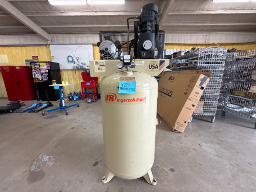 INGERSOLL RAND AIR COMPRESSOR 80 GALLON MODEL: TS4N5