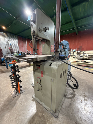 DOALL VARIABLE SPEED VERTICAL BAND SAW MODEL: 16-S.F.P, SN: 79-581850 WITH DOALL WELDER MODEL: DBW-12