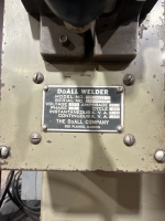 DOALL VARIABLE SPEED VERTICAL BAND SAW MODEL: 16-S.F.P, SN: 79-581850 WITH DOALL WELDER MODEL: DBW-12 - 7