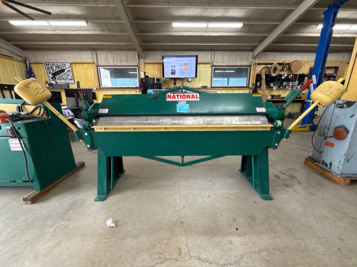 NATIONAL BOX AND PAN BRAKE MODEL: U67212, SN: 949-0920, 6&rsquo; x 12 GAUGE