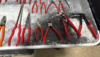 Table of Assorted Matco Pliers and Misc. - 6